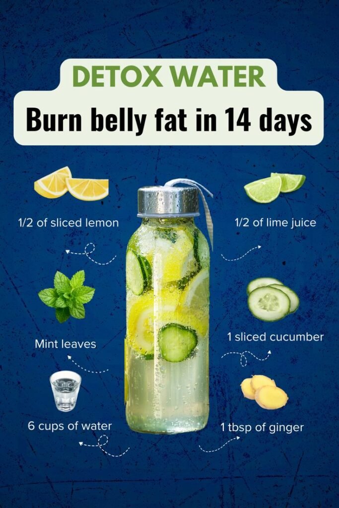 Detox Water to Burn Belly Fat in 14 Days