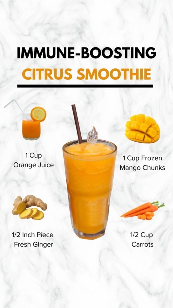 Immune-Boosting Citrus Smoothie Recipe Immune-Boosting Citrus Smoothie Recipe
