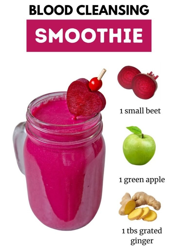 Blood Cleansing Smoothie Recipe with Beet & Apple