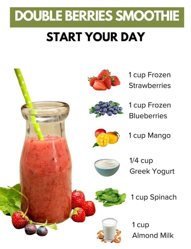 Double Berries Smoothie to Start Your Day Double Berries Smoothie to Start Your Day