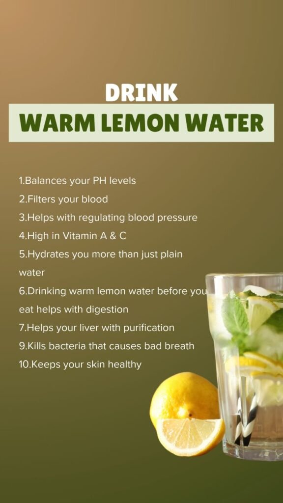 10 Benefits of Drinking Warm Lemon Water 1 Drink Warm Lemon Water