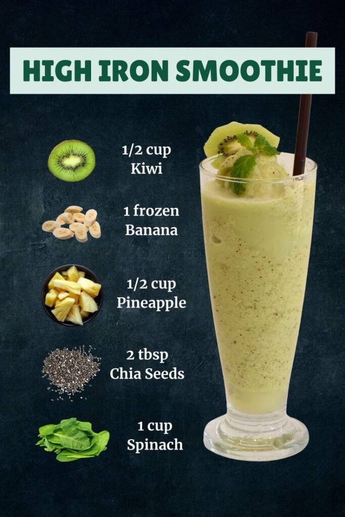 High Iron Smoothie Recipe for Energy & Health 1 High Iron Smoothie to Boost Your Energy