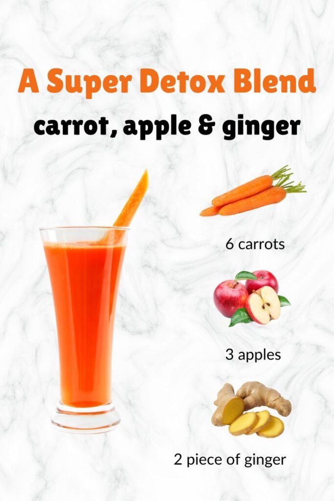 Super Detox Juice Recipe | Carrot, Apple & Ginger