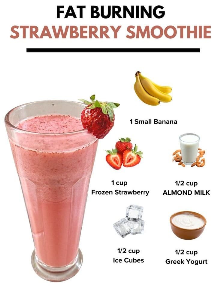 Delicious Fat Burning Strawberry Smoothie Recipe
