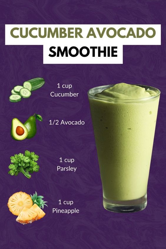 Refreshing Cucumber Avocado Smoothie for All-Day Energy Refreshing Cucumber Avocado Smoothie for All-Day Energy