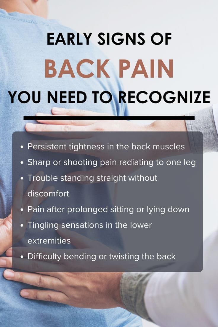 Early Signs of Back Pain You Need to Recognize Early Signs of Back Pain You Need to Recognize