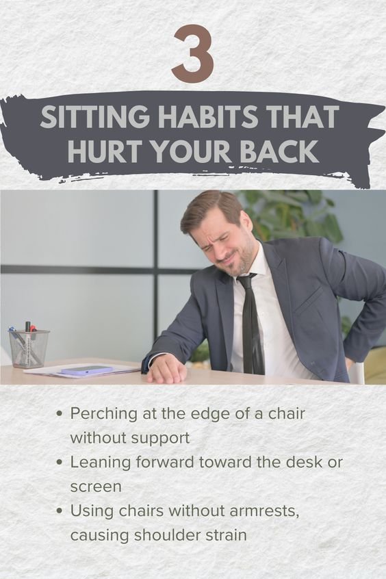 3 Sitting Habits That Hurt Your Back Daily