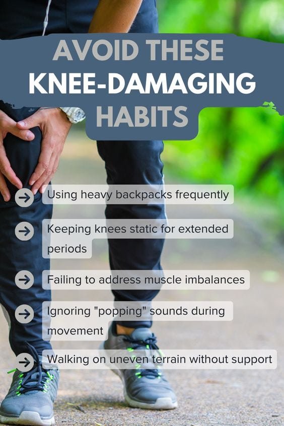 Avoid These Common Knee-Damaging Habits Today Avoid These Common Knee-Damaging Habits Today