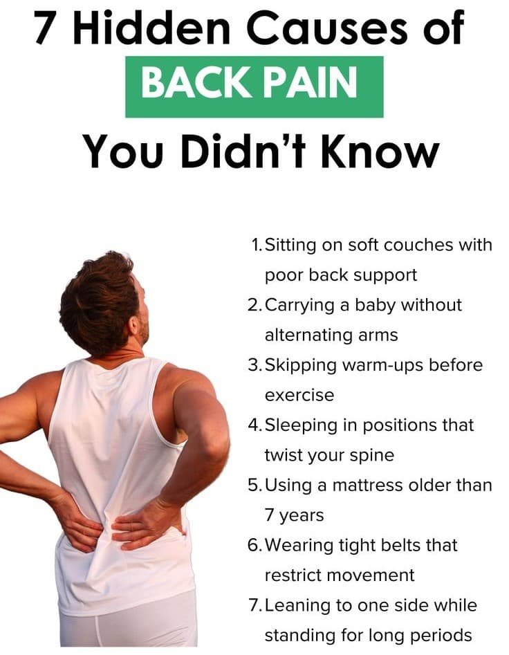 7 Hidden Causes of Back Pain You Didn’t Know 7 Hidden Causes of Back Pain You Didn’t Know