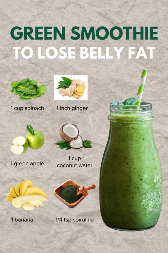 Green Smoothie to Lose Belly Fat: Simple Daily Recipe 1 7 15